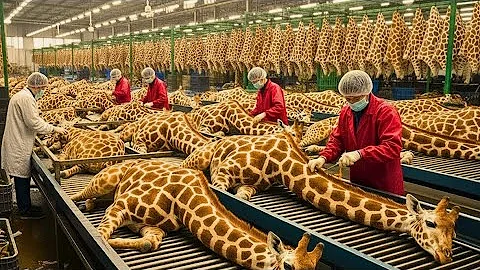 Inside the Giraffe Leather Factory: Turning Raw Giraffe Hide into a $10K Luxury Jacket(Full Process)