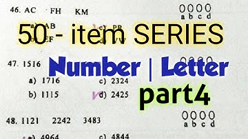 50-item Inductive Reasoning | Numerical | NUMBER SERIES [AFPSAT Civil Service UPCAT College] part4