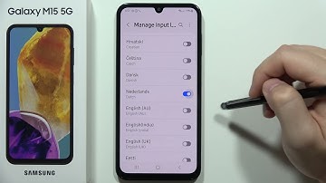 How to Change Keyboard Language on SAMSUNG Galaxy M15 - 5G Manage Input Languages