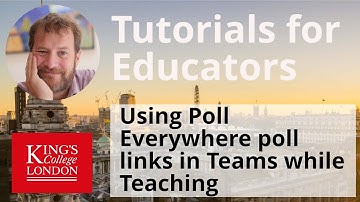 Using Poll Everywhere links in Teams when teaching online