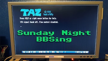 Sunday Night BBSing on Atari 520 STe