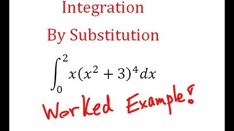 Integration by Substitution - Definite Integral Worked Example