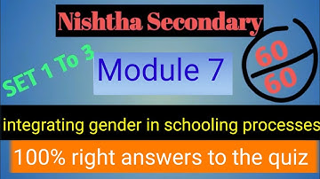 Diksha module 7 answer in english |nishtha module 7 answer| nishtha module 7 answers| Nishtha module