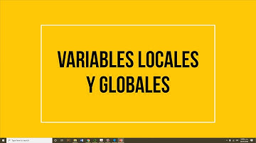 Variables globales y locales - Python