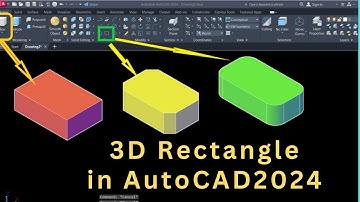 how to draw 3d rectangle in Autocad | 3d rectangle in Autocad 2024