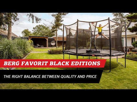 BERG Favorit trampoline black editions | specifications
