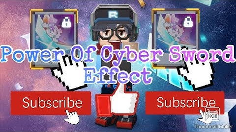 Power Of Cyber Sword Effect😱🔥 || BlockMan Go || BedWars