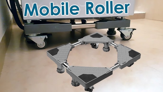  Appliance Rollers Heavy Duty,Max 32in,Second Generation  Extendable Appliance Rollers Mobile Washing Machine Base Easily Move  Washing Machines, Dryers, Refrigerators, Furniture (Black (Upgrade wheel))  : Appliances
