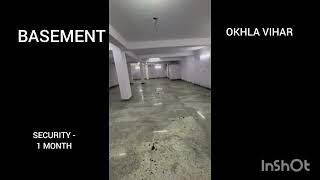 Basement for Rent in Okhla Vihar | Affordable Space 🏠