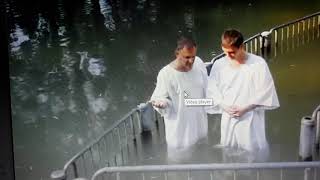 My baptism in the Jordan River.