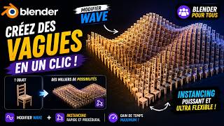 Blender 4/5.X Tuto Français - Modifier Wave et Instancing (Episode 43)