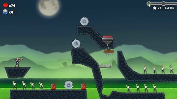 Boom Stick: Bazooka Puzzles Android iOS Gameplay level 156