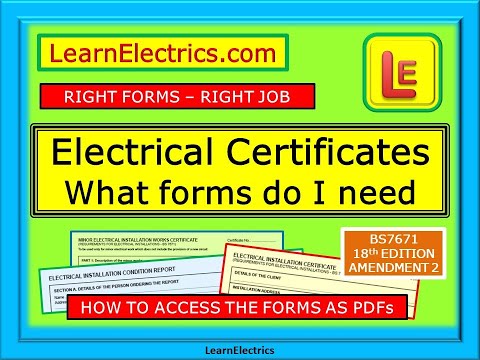 ELECTRICAL CERTIFICATES -