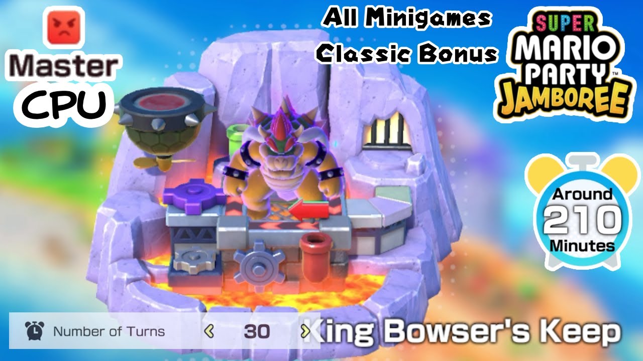 Winning 30 Turns VS Master CPU On King Bowser's Keep (Super Mario Party Jamboree) [No Commentary]