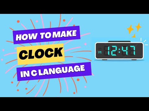How to make digital clock in C language|| C programming