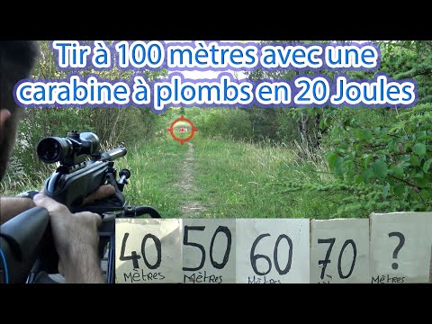 La vérité! Tir à 100 mètres avec une carabine à plombs 20 Joules