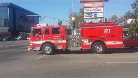 LAFD Engine 81 Responding