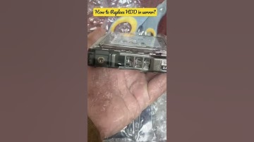 How to replace HDD in server?