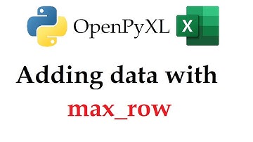 OpenPyXL - Finding the Last/Max Row and Adding Data in Excel Workbooks with Python | Data Automation