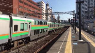 相鉄線 平沼橋駅 8000系 E233系+E231系 通過