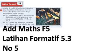 Latihan Formatif 5.3 No 5 | Taburan Kebarangkalian | Probability Distribution formative exercise
