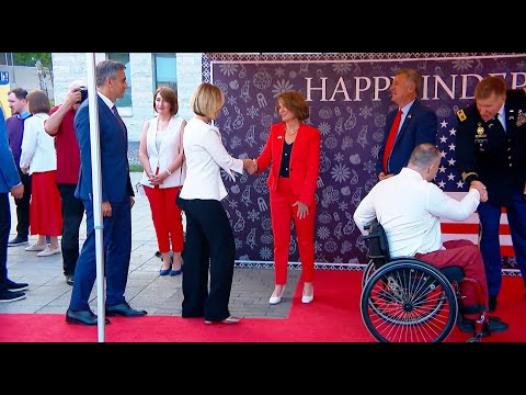 საზეიმო მიღება აშშ-ის საელჩოში | ღონისძიებას \"ოცნების\" მაღალჩინოსნების ნაწილი არ ესწრებოდა