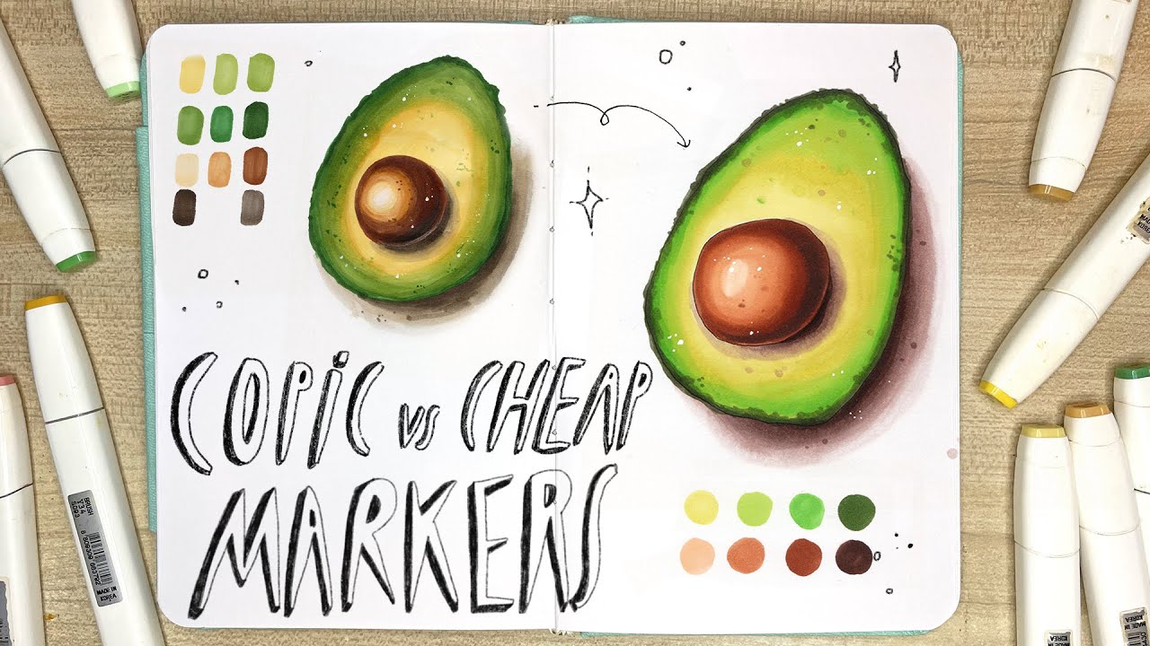 Alcohol Markers vs. Colored Pencils