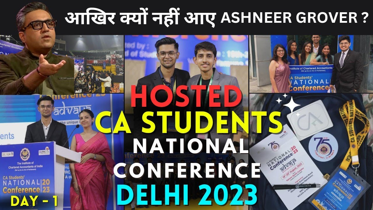 Vlog #3 Hosted CA Students National Conference Delhi 2023 Day-1|| आखिर ...