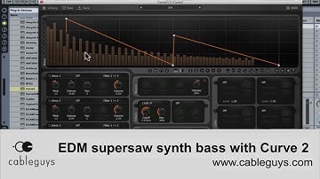 Create an EDM supersaw synth bass with Cableguys Curve 2
