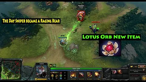 [Dota 2] The Day Sniper became a Raging Bear - Lotus Orb New Item from 6.84 Update