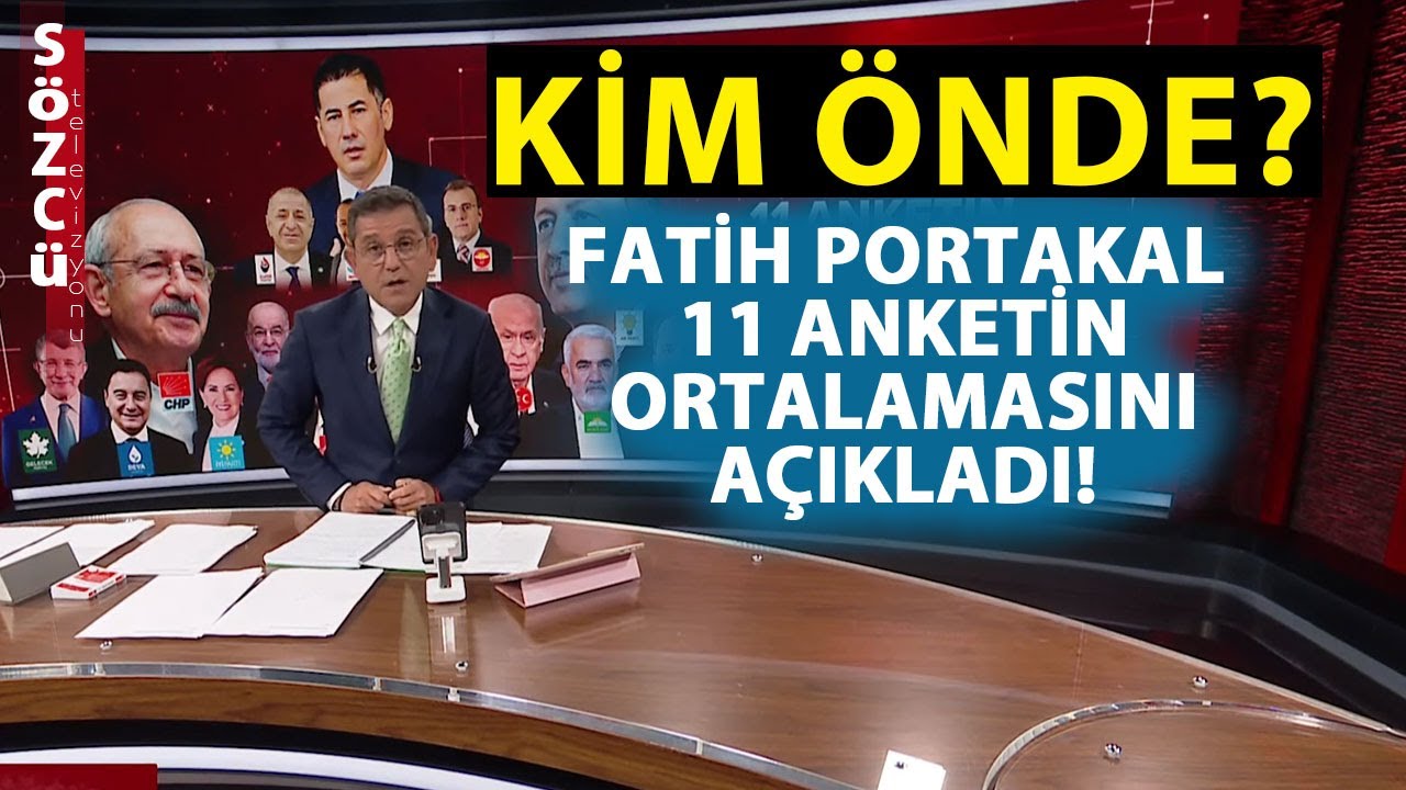 11 Seçim Anketinin Ortalaması Alındı... Fatih Portakal Çarpıcı Sonuçları Bu Sözlerle Açıkladı