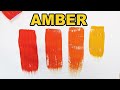 How To Make Amber Color Paint Light To Dark Shades Paint Mixing Easy!