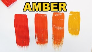 How To Make Amber Color Paint Light To Dark Shades Paint Mixing Easy!