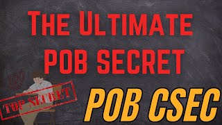 The Ultimate POB CSEC SECRET for CXC EXAM SUCCESS!