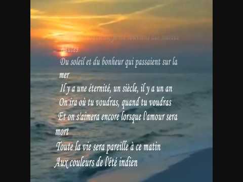 L ete indien Joe Dassin lyrics