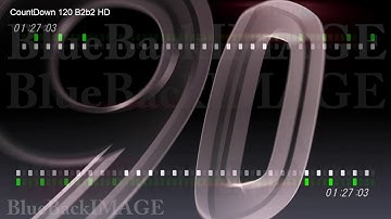 Stock Footage Countdown Numbers Digits timer count intro leader trailer CountDown 120 B2b2 HD