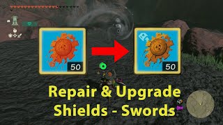 TOTK - How to Repair and Upgrade your Weapons, Shields, Swords with Octorok - EASIEST WAY