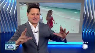 Mãe e filha encontram garrafa na praia com mensagem escrita há mais de sete anos | BALANÇO GERAL