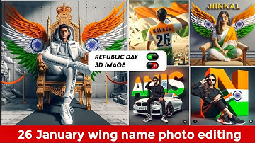 How to Create 3D Ai Republic Day Image 🇮🇳 | 26 january 3d Ai image editing | Bing Image Creator