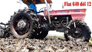 Máy cày Fiat 640 đời 12 dài hơn xới đất mạnh hơn đời 8, tractor Fiat 640