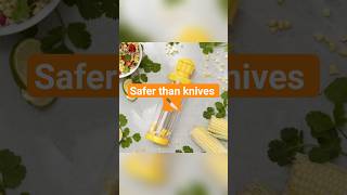 Remove Corn Kernels Fast Without a Knife | No Mess, No Waste Kitchen Tool #kitchengadgets #shorts
