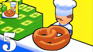 Perfect Pretzel - Gameplay Walkthrough Part 5 - Bake and Serve 3D (Android, iOS) 