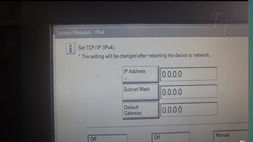 How to assign IP address to Kyocera Taskalfa Printers and Connecting to Computer