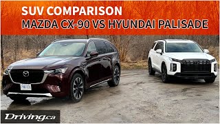 2024 Hyundai Palisade vs Mazda CX-90 | SUV Comparison | Driving.ca