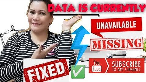 Data is currently unavailable for some video