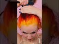 Styling my FIRE ROOTS 🔥 😱 #fireroots #hotroots #hairstyle #shorthair