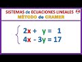 📌 SISTEMA DE ECUACIONES | Método de CRAMER | Ejemplo 3 😎