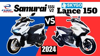 Euro Motor Samurai 155i V2 vs Skygo Lance 150 | Side by Side Comparison | Specs & Price | 2024