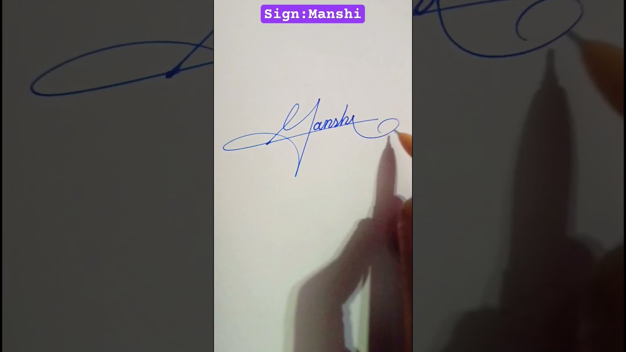 How To Write Letter M Signature Style Sign Shorts Reels