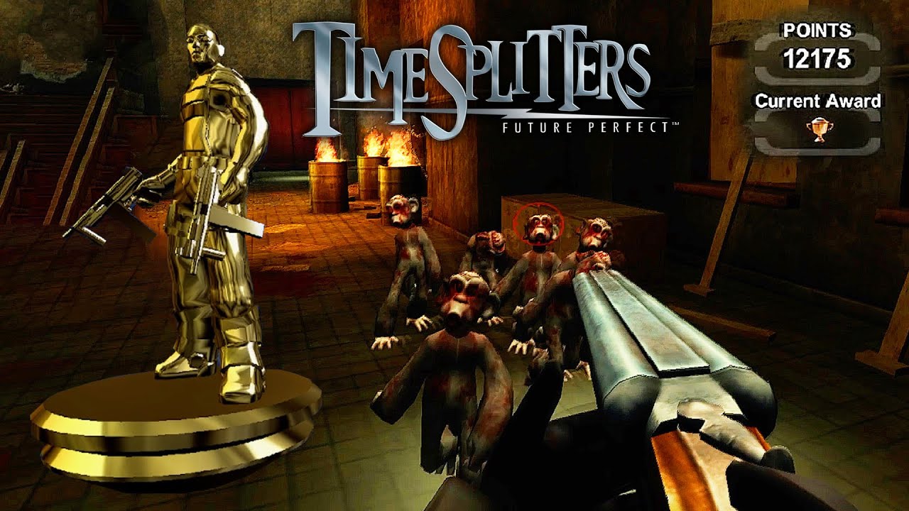 Peguei ouro no desafio dos macacos zumbis! - TimeSplitters future